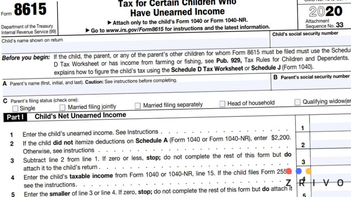 8615 form 8615 form 2021