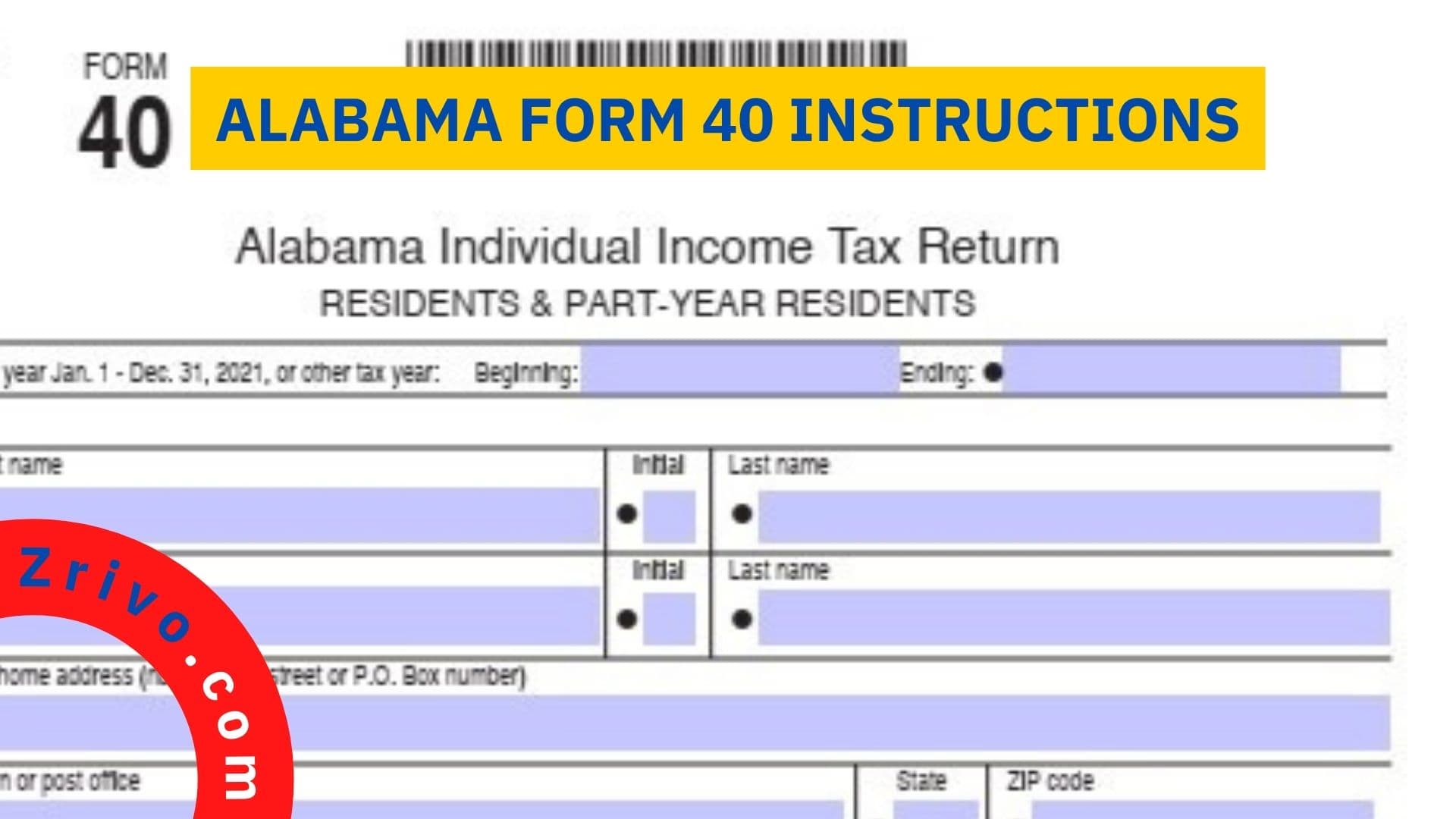 Alabama Form 40 Instructions Alabama Form 40 Instructions