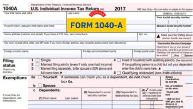 Form 1040-A 10 Form 1040-A
