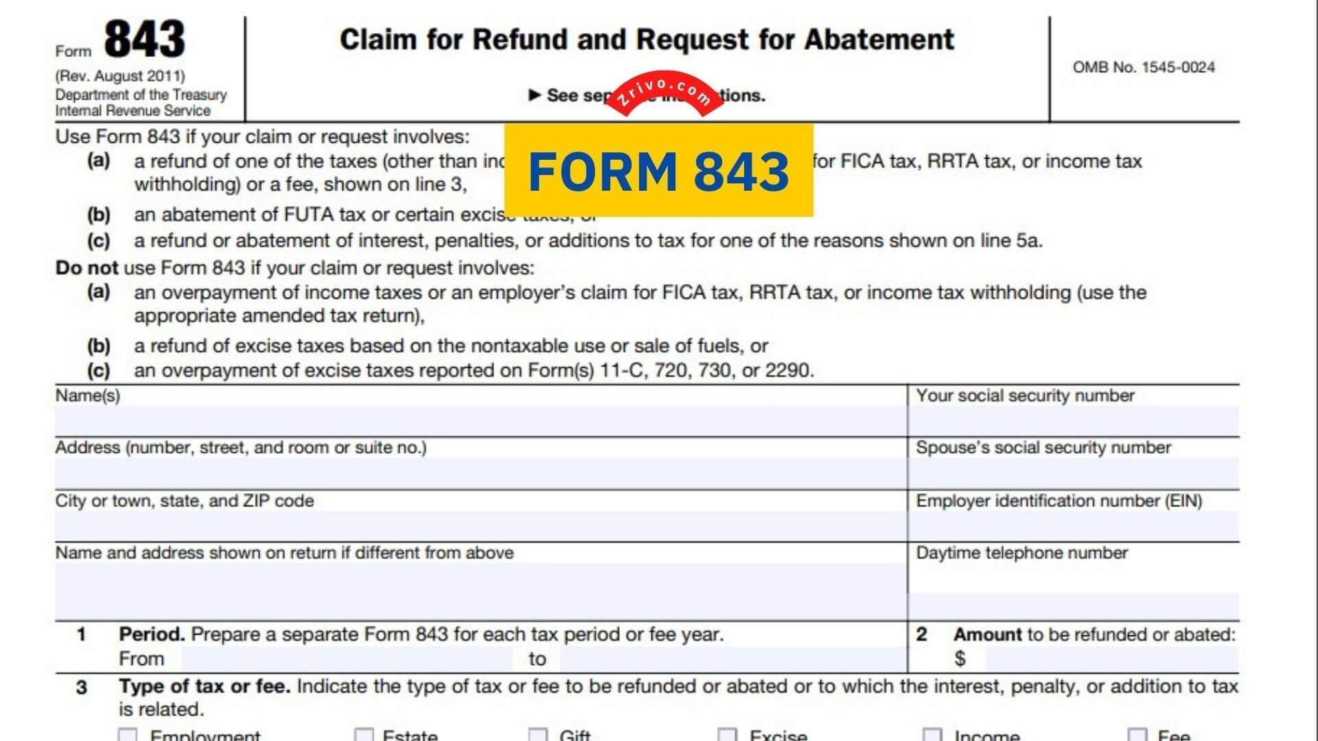 Form 843 Form 843