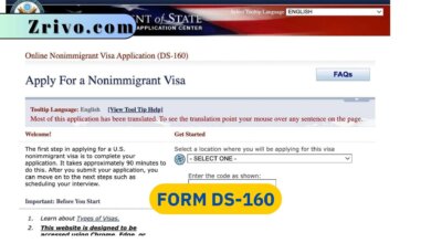 Form DS-160 Form DS-160