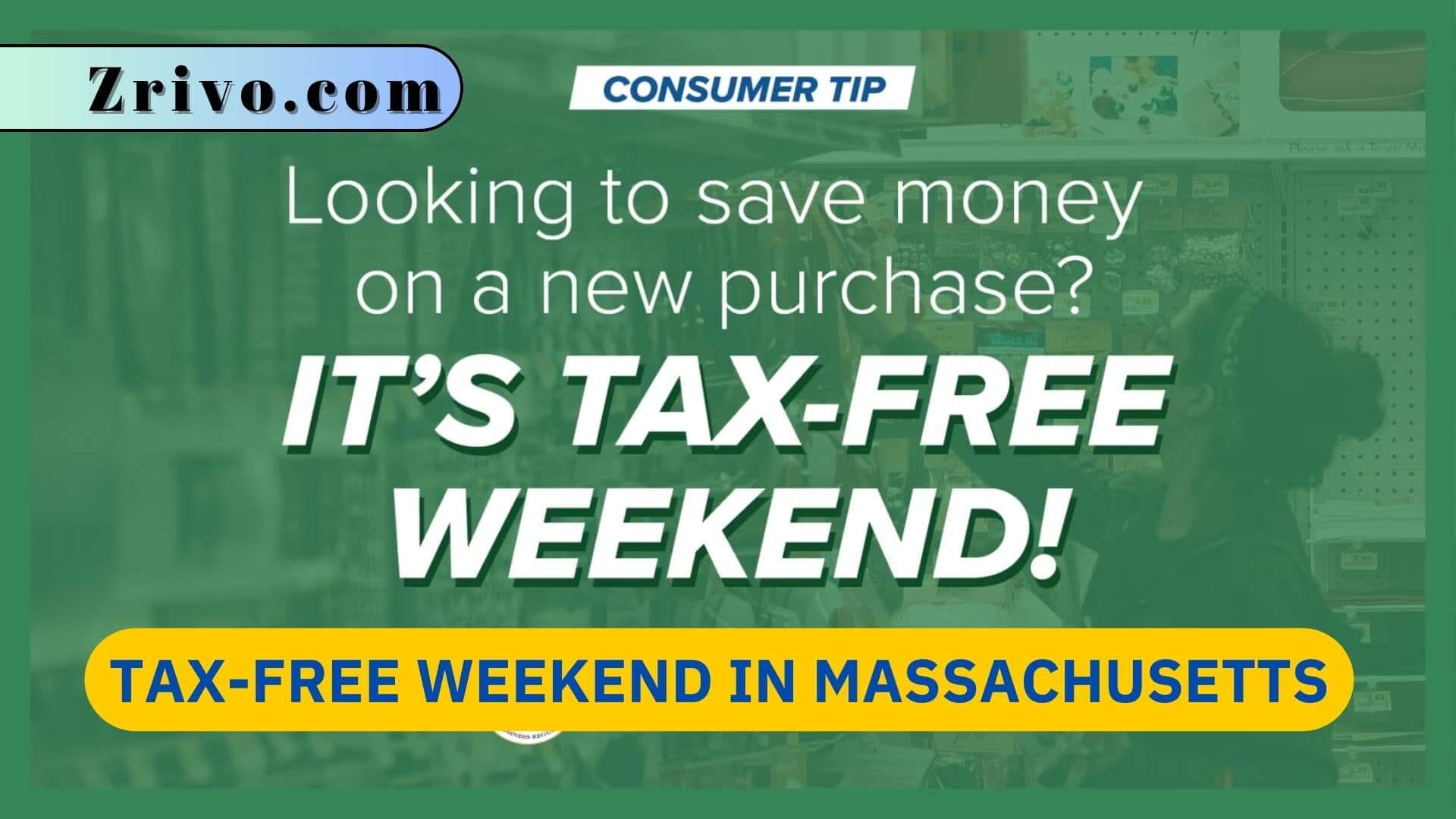 Tax-Free Weekend in Massachusetts Tax-Free Weekend in Massachusetts