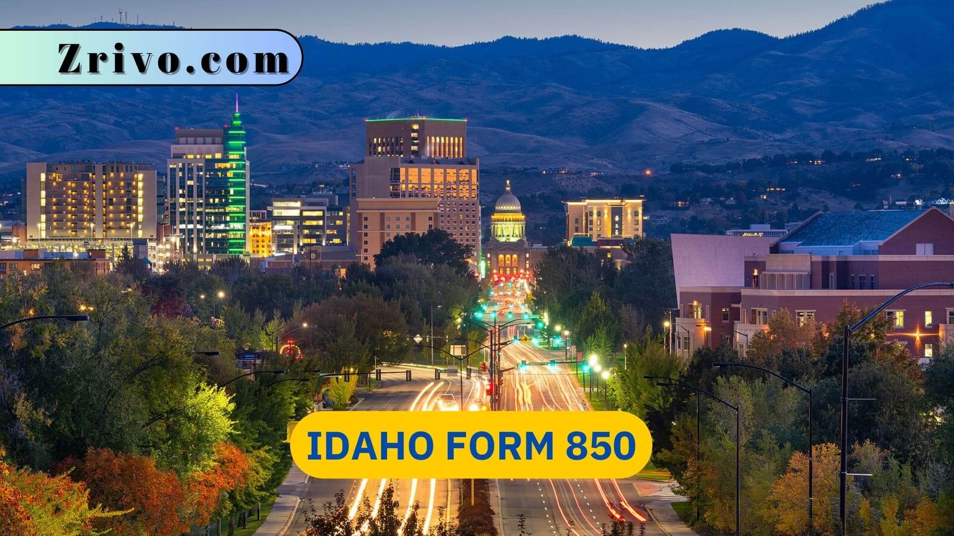 Idaho Form 850 Idaho Form 850