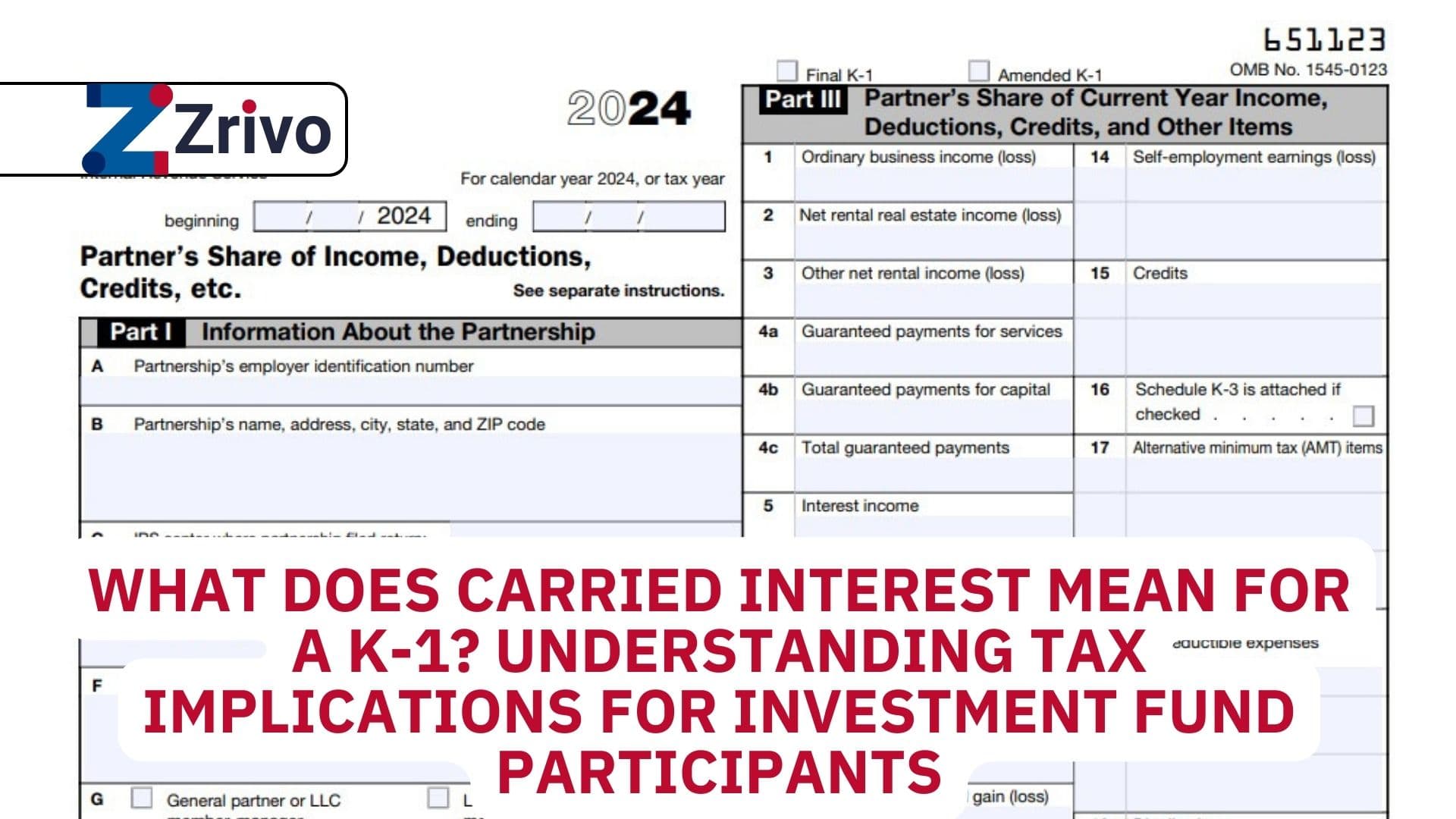 What Does Carried Interest Mean for a K-1? Understanding Tax Implications for Investment Fund Participants What Does Carried Interest Mean for a K-1 Understanding Tax Implications for Investment Fund Participants